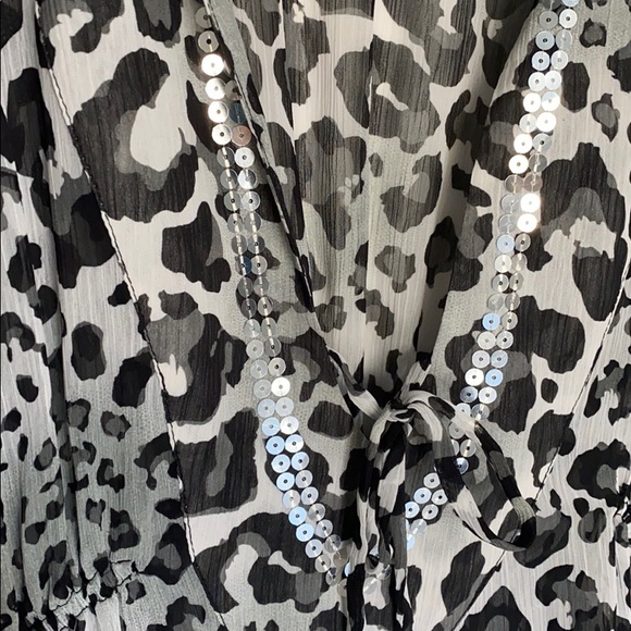 Animal print swim cover up o/s - Picture 2 of 4